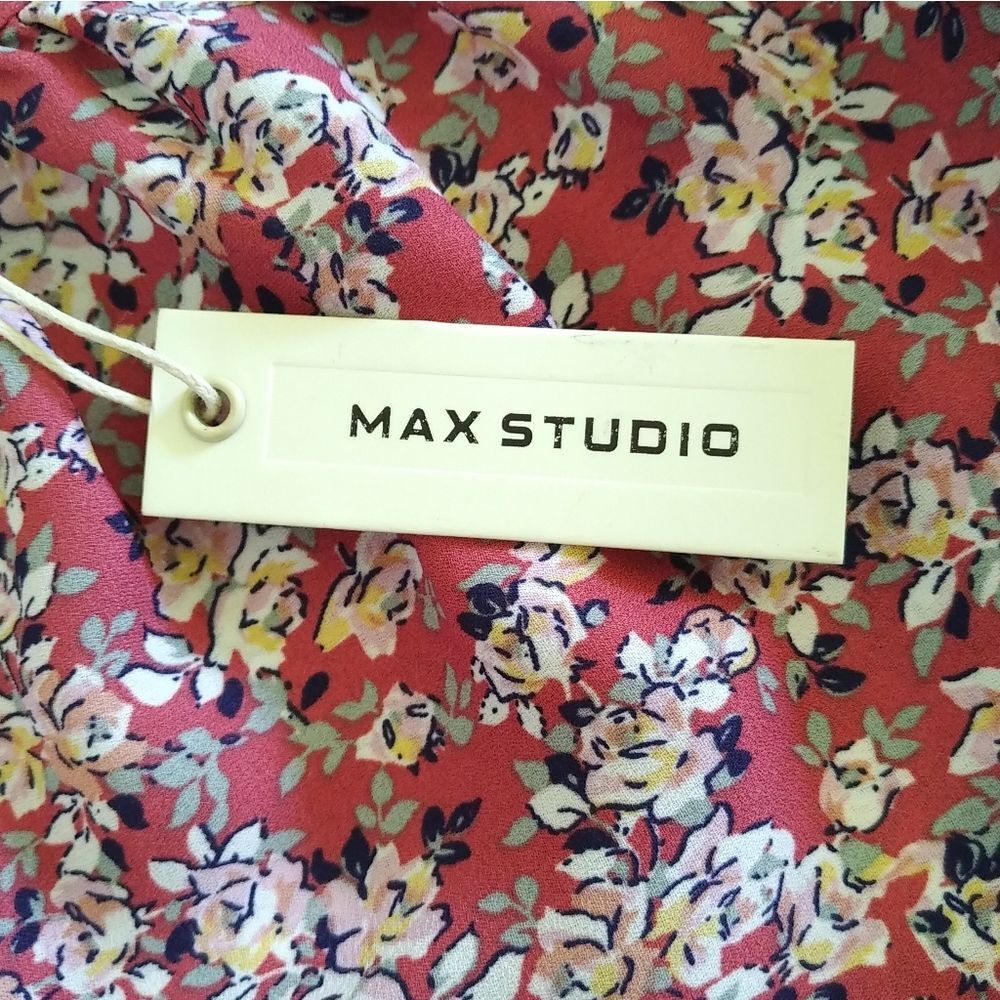 Max Studio Flutter🦋 Sleeve Peasant Blouse - NWT - Picture 8 of 14